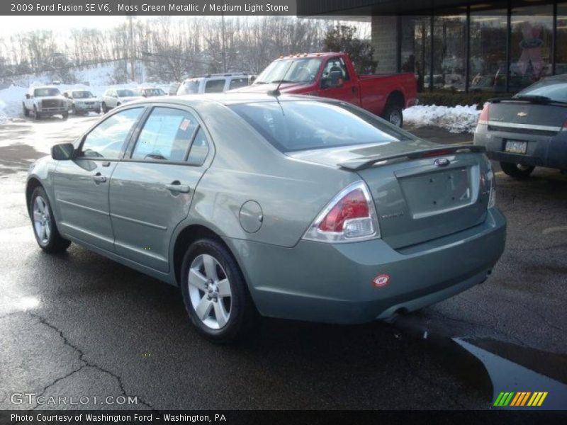 Moss Green Metallic / Medium Light Stone 2009 Ford Fusion SE V6