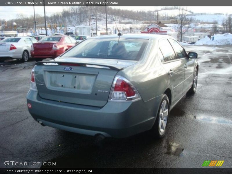 Moss Green Metallic / Medium Light Stone 2009 Ford Fusion SE V6