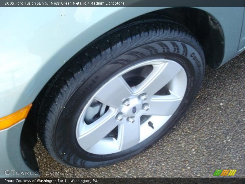Moss Green Metallic / Medium Light Stone 2009 Ford Fusion SE V6