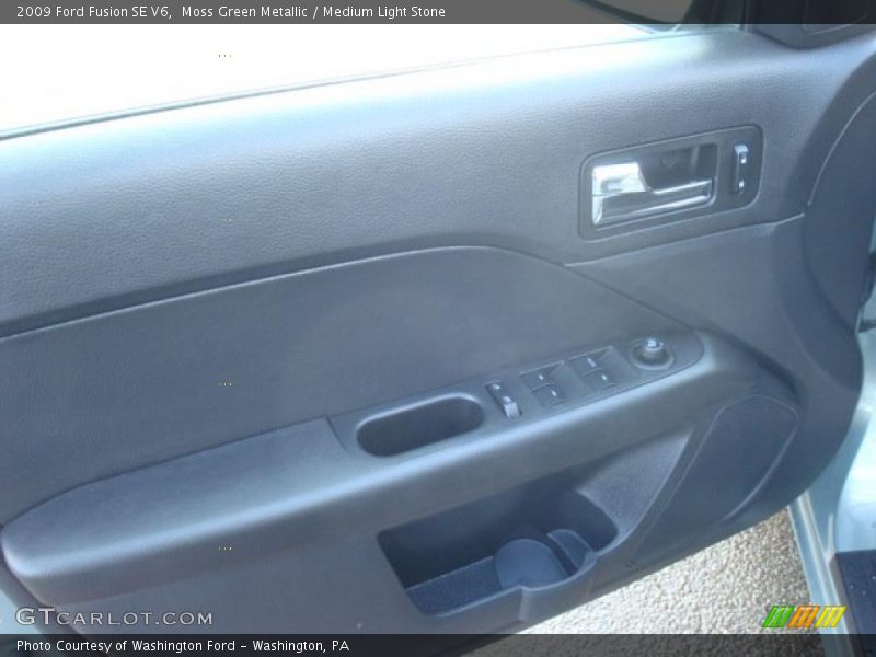 Moss Green Metallic / Medium Light Stone 2009 Ford Fusion SE V6