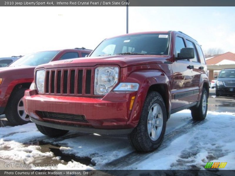 Inferno Red Crystal Pearl / Dark Slate Gray 2010 Jeep Liberty Sport 4x4