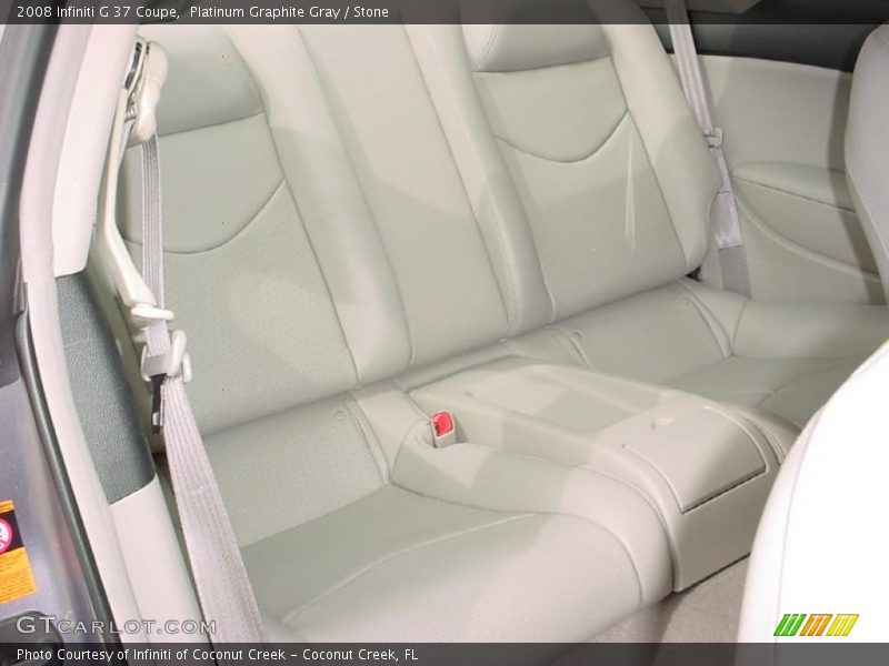 Platinum Graphite Gray / Stone 2008 Infiniti G 37 Coupe