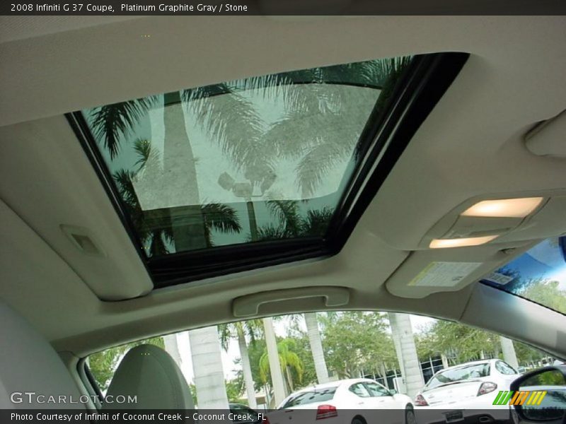 Platinum Graphite Gray / Stone 2008 Infiniti G 37 Coupe