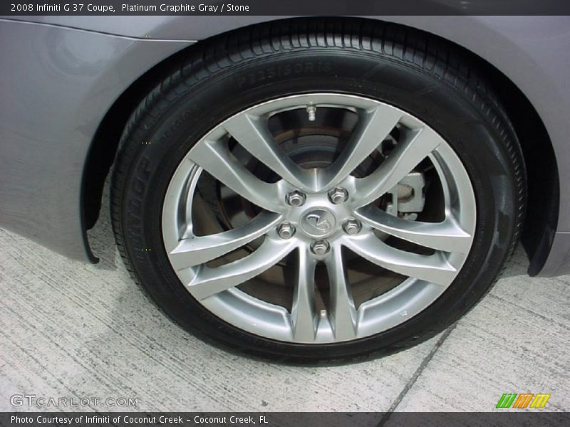 Platinum Graphite Gray / Stone 2008 Infiniti G 37 Coupe