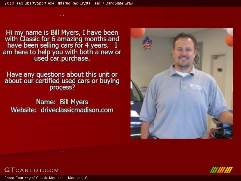 Inferno Red Crystal Pearl / Dark Slate Gray 2010 Jeep Liberty Sport 4x4