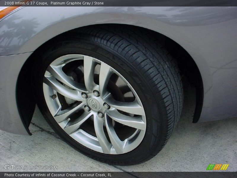 Platinum Graphite Gray / Stone 2008 Infiniti G 37 Coupe