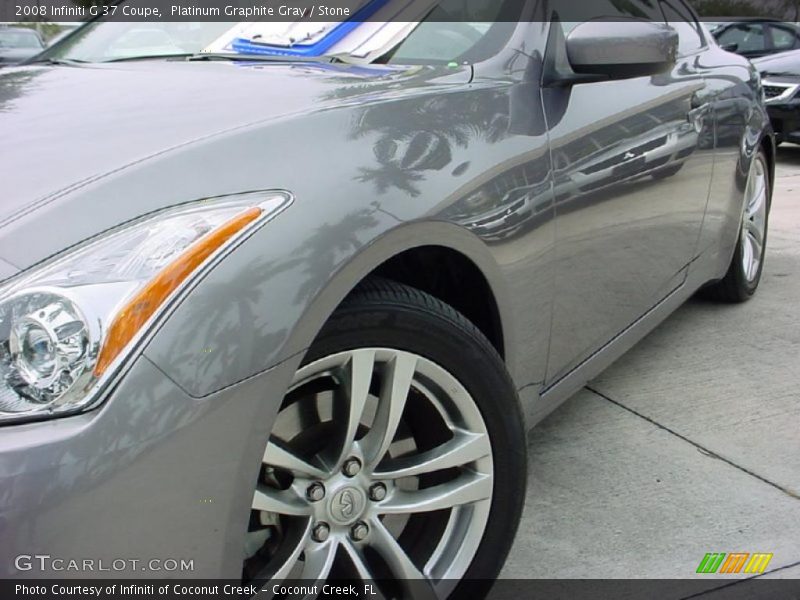 Platinum Graphite Gray / Stone 2008 Infiniti G 37 Coupe
