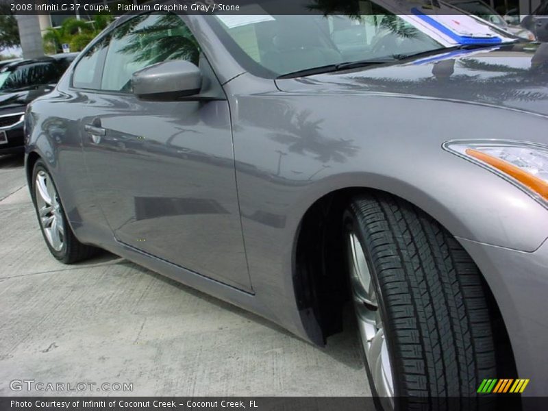 Platinum Graphite Gray / Stone 2008 Infiniti G 37 Coupe