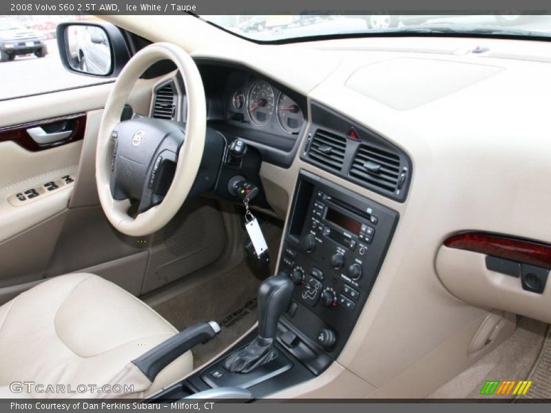 Ice White / Taupe 2008 Volvo S60 2.5T AWD
