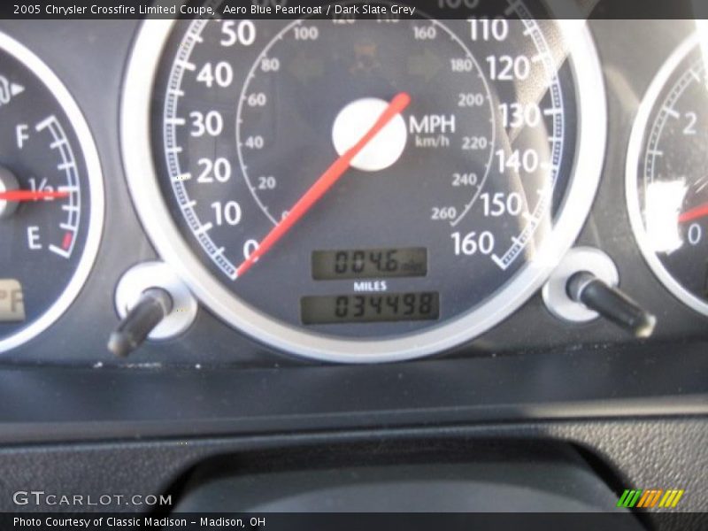 Aero Blue Pearlcoat / Dark Slate Grey 2005 Chrysler Crossfire Limited Coupe