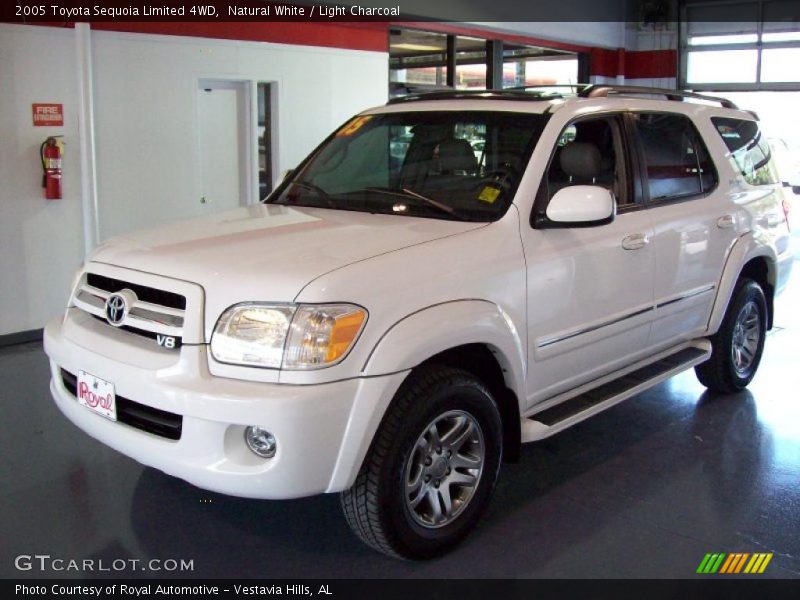 Natural White / Light Charcoal 2005 Toyota Sequoia Limited 4WD