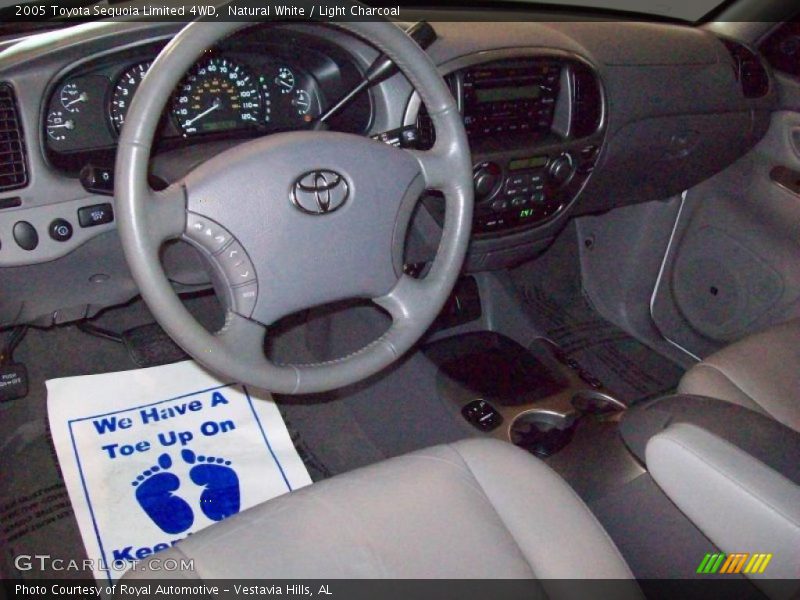 Natural White / Light Charcoal 2005 Toyota Sequoia Limited 4WD