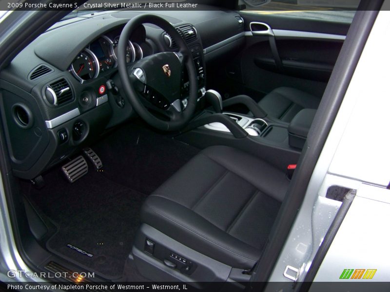 Crystal Silver Metallic / Black Full Leather 2009 Porsche Cayenne S