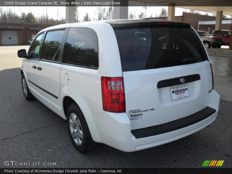 Stone White / Dark Slate/Light Shale 2008 Dodge Grand Caravan SE