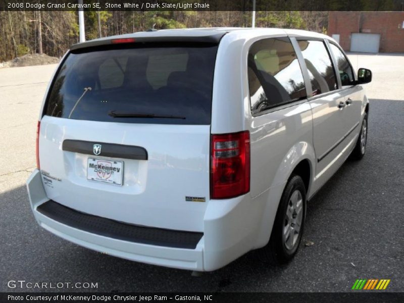 Stone White / Dark Slate/Light Shale 2008 Dodge Grand Caravan SE