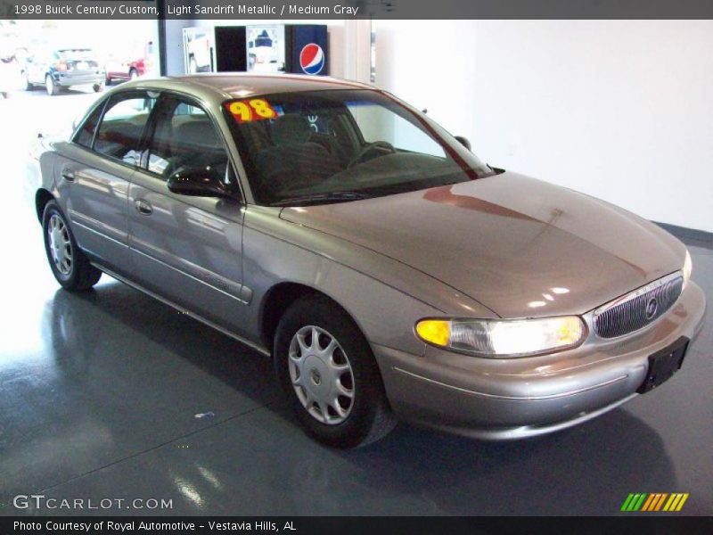 Light Sandrift Metallic / Medium Gray 1998 Buick Century Custom