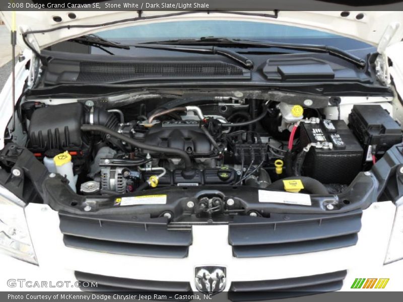 Stone White / Dark Slate/Light Shale 2008 Dodge Grand Caravan SE