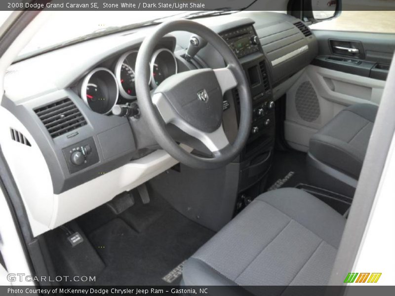 Stone White / Dark Slate/Light Shale 2008 Dodge Grand Caravan SE