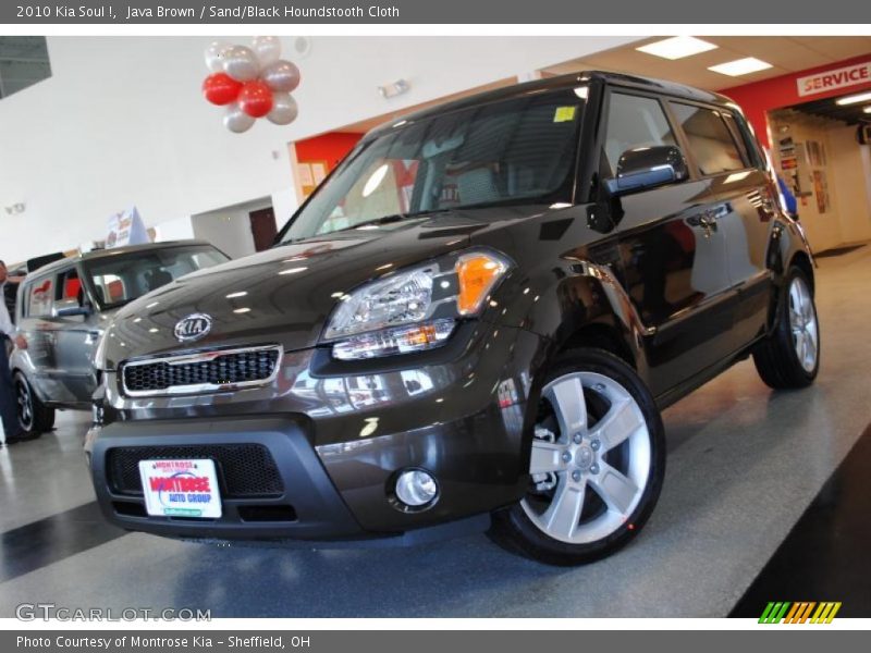 Java Brown / Sand/Black Houndstooth Cloth 2010 Kia Soul !