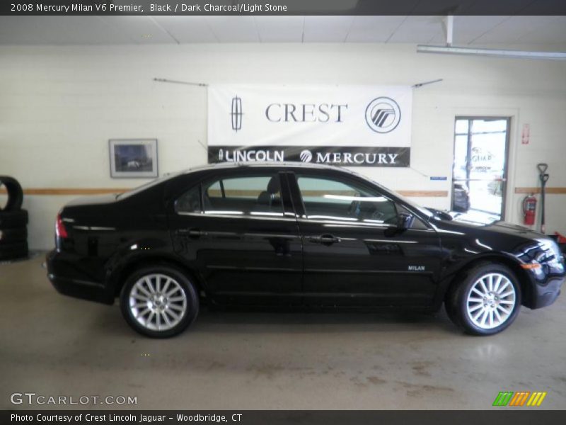 Black / Dark Charcoal/Light Stone 2008 Mercury Milan V6 Premier