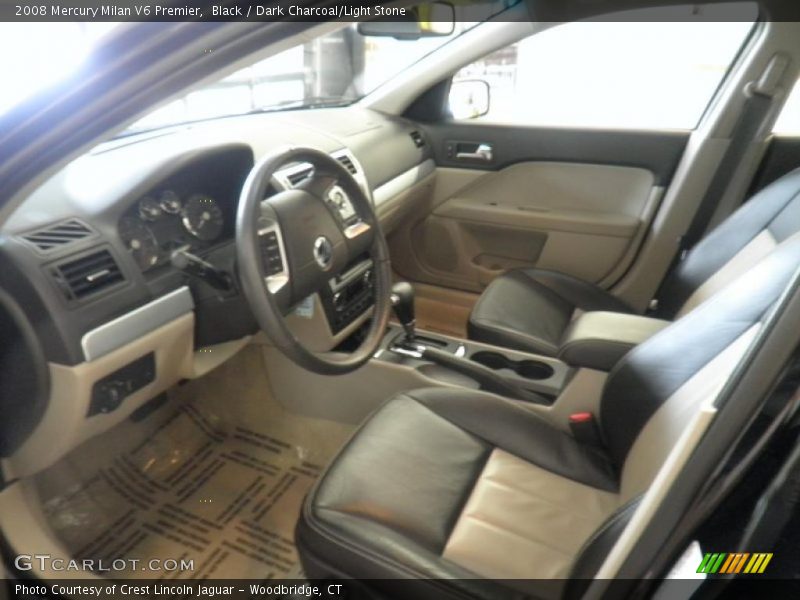 Black / Dark Charcoal/Light Stone 2008 Mercury Milan V6 Premier