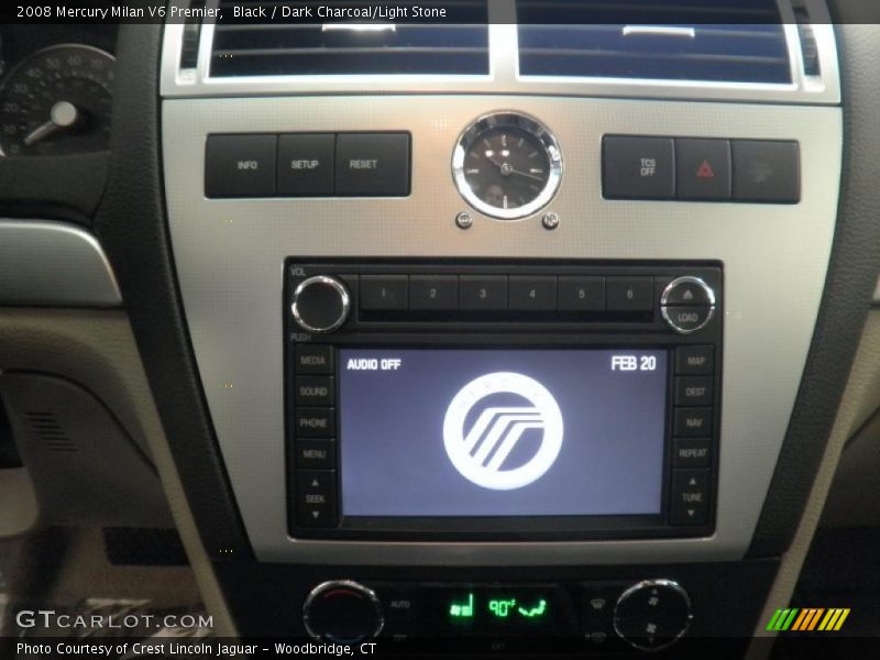 Black / Dark Charcoal/Light Stone 2008 Mercury Milan V6 Premier
