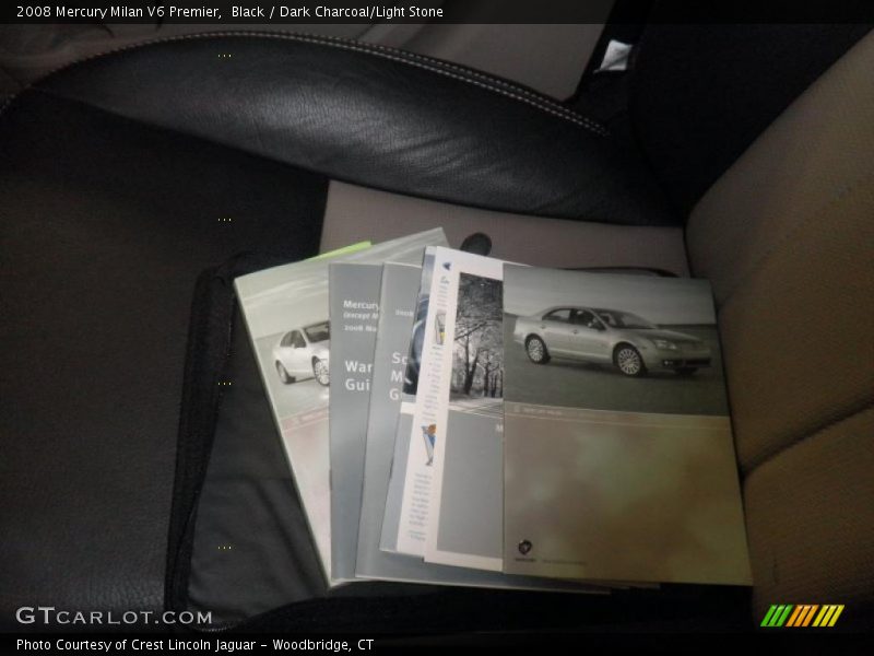 Black / Dark Charcoal/Light Stone 2008 Mercury Milan V6 Premier