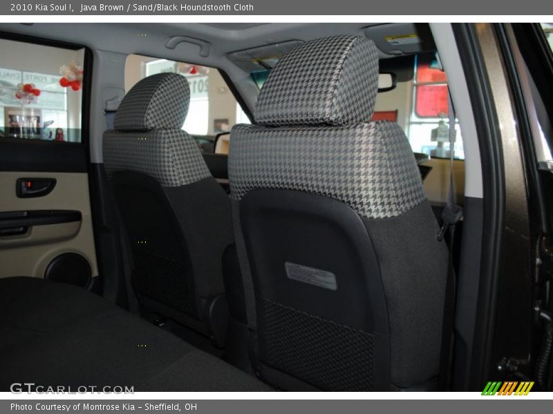 Java Brown / Sand/Black Houndstooth Cloth 2010 Kia Soul !