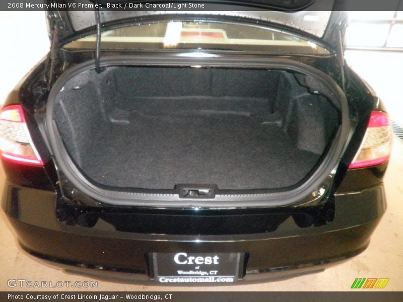 Black / Dark Charcoal/Light Stone 2008 Mercury Milan V6 Premier