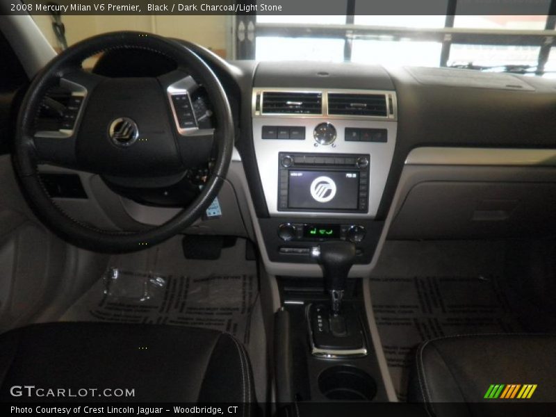 Black / Dark Charcoal/Light Stone 2008 Mercury Milan V6 Premier