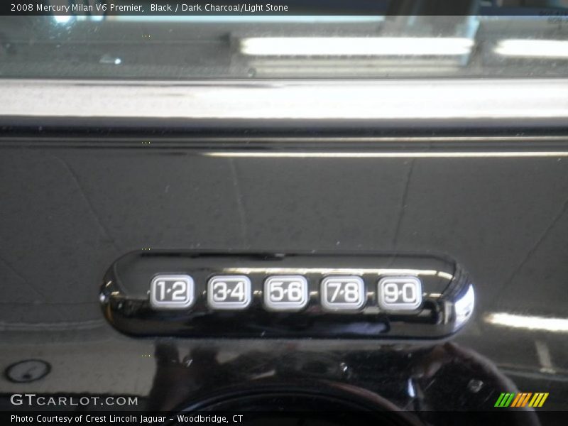 Black / Dark Charcoal/Light Stone 2008 Mercury Milan V6 Premier