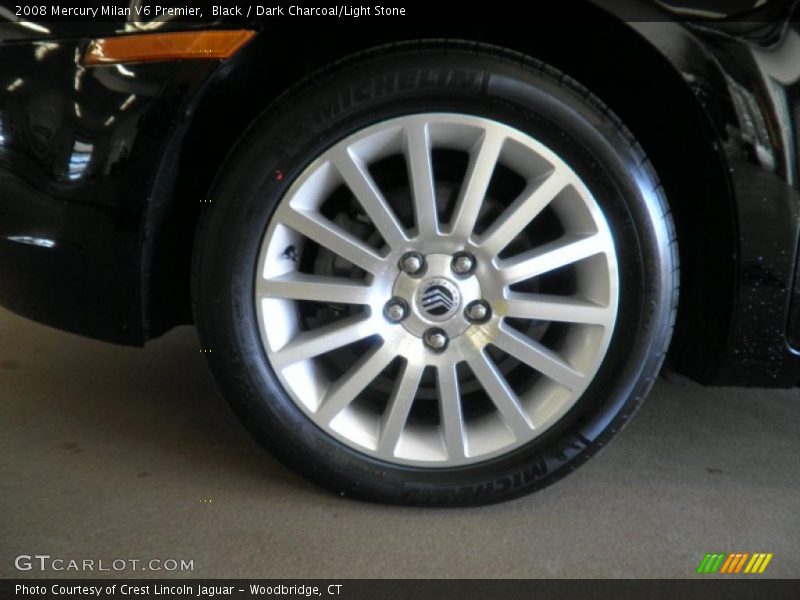 Black / Dark Charcoal/Light Stone 2008 Mercury Milan V6 Premier