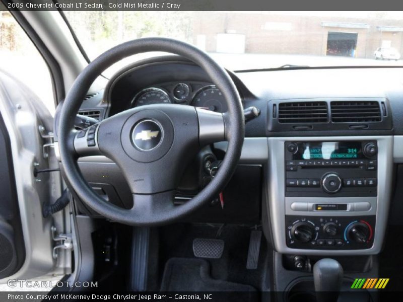 Gold Mist Metallic / Gray 2009 Chevrolet Cobalt LT Sedan