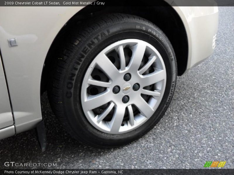 Gold Mist Metallic / Gray 2009 Chevrolet Cobalt LT Sedan