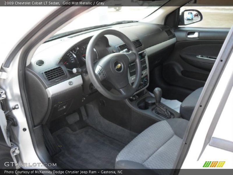 Gold Mist Metallic / Gray 2009 Chevrolet Cobalt LT Sedan