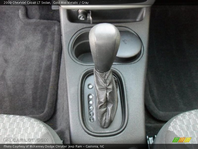 Gold Mist Metallic / Gray 2009 Chevrolet Cobalt LT Sedan