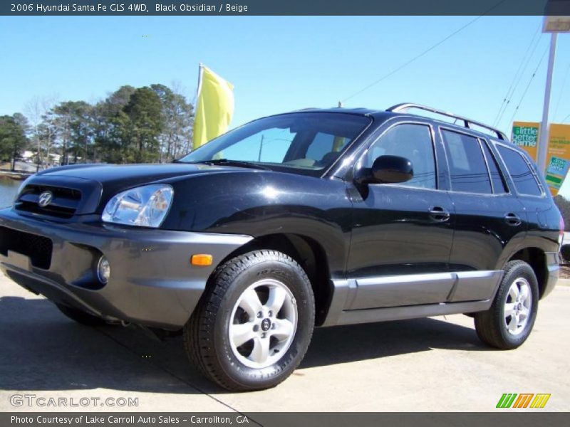 Black Obsidian / Beige 2006 Hyundai Santa Fe GLS 4WD
