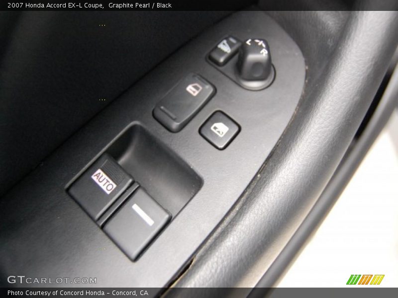Graphite Pearl / Black 2007 Honda Accord EX-L Coupe