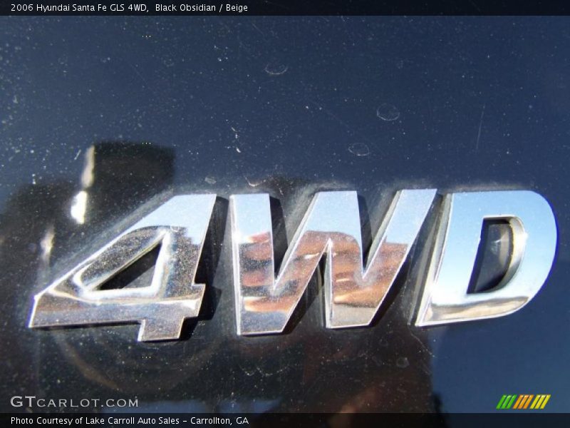 Black Obsidian / Beige 2006 Hyundai Santa Fe GLS 4WD