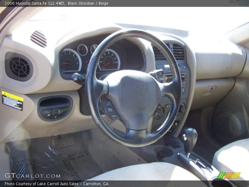Black Obsidian / Beige 2006 Hyundai Santa Fe GLS 4WD