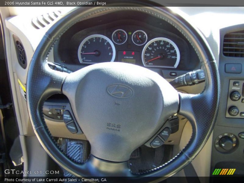 Black Obsidian / Beige 2006 Hyundai Santa Fe GLS 4WD