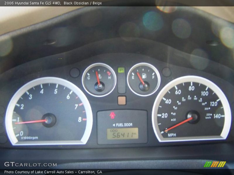 Black Obsidian / Beige 2006 Hyundai Santa Fe GLS 4WD