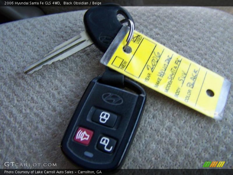 Black Obsidian / Beige 2006 Hyundai Santa Fe GLS 4WD