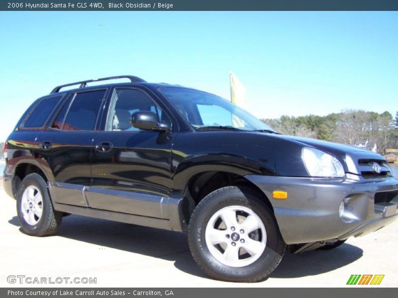 Black Obsidian / Beige 2006 Hyundai Santa Fe GLS 4WD