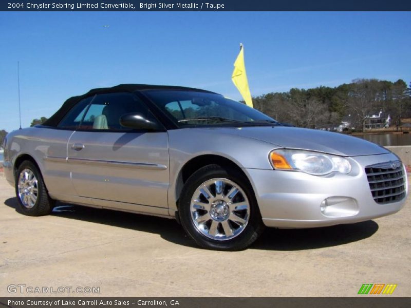 Bright Silver Metallic / Taupe 2004 Chrysler Sebring Limited Convertible