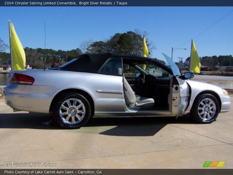 Bright Silver Metallic / Taupe 2004 Chrysler Sebring Limited Convertible