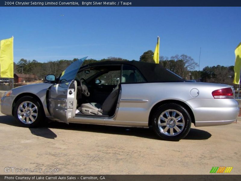 Bright Silver Metallic / Taupe 2004 Chrysler Sebring Limited Convertible