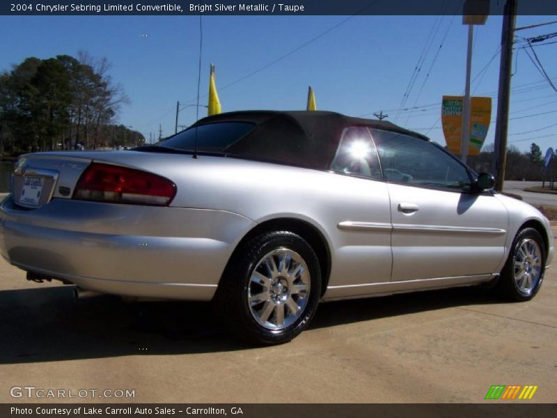 Bright Silver Metallic / Taupe 2004 Chrysler Sebring Limited Convertible