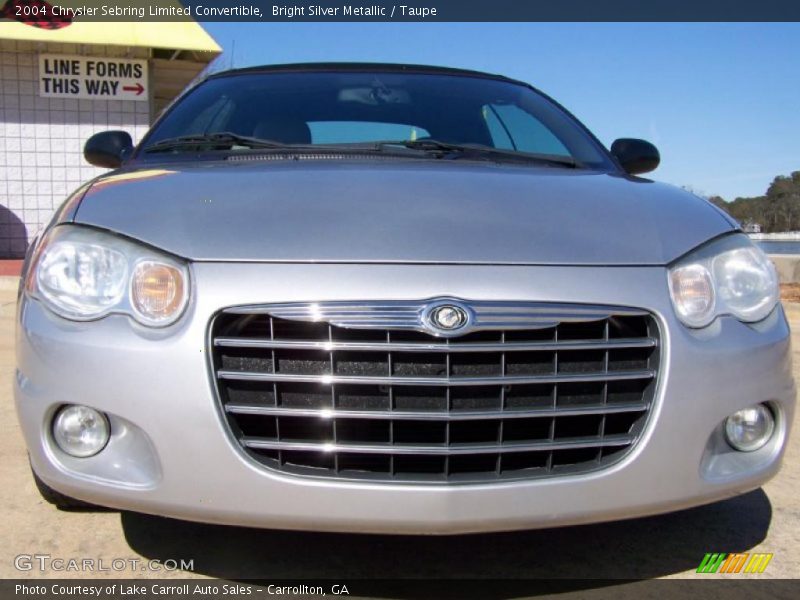 Bright Silver Metallic / Taupe 2004 Chrysler Sebring Limited Convertible