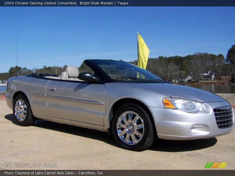 Bright Silver Metallic / Taupe 2004 Chrysler Sebring Limited Convertible